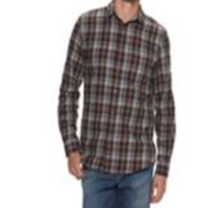 NWT Men's Apt. 9° Modern-Fit Plaid Soft
Flannel Button-Down Shirt Size small